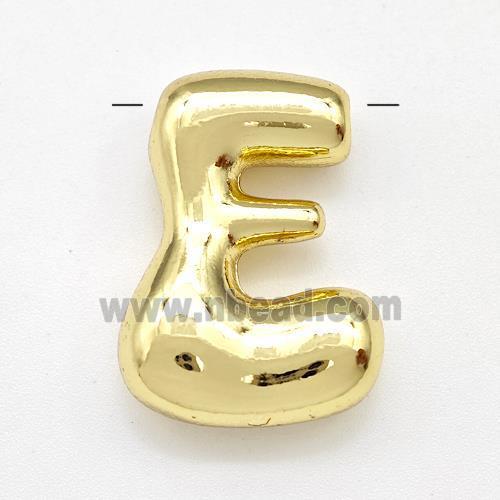 Copper Letter-E Pendant Gold Plated
