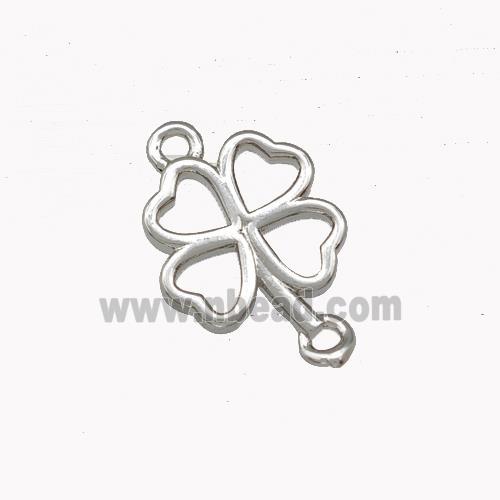 Copper Clover Connector Platinum Plated