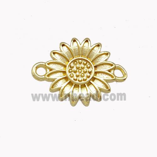 Copper Sunflower Connector Gold Plated