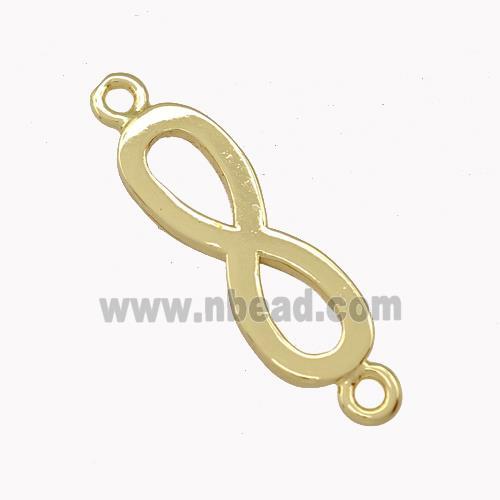 Copper Infinity Connector Gold Plated