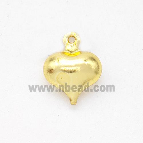 Copper Heart Pendant Hollow Gold Plated