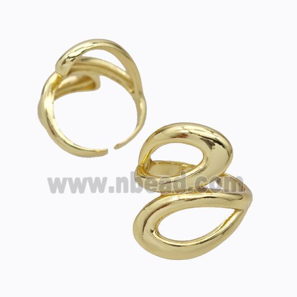 Copper Rings Gold Plated