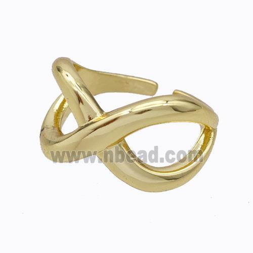 Copper Rings Infinity Gold Plated