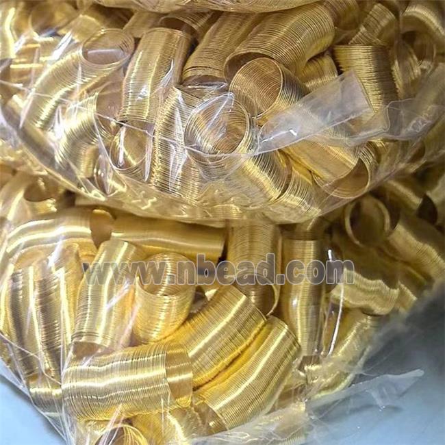 Steel Memory Wire Gold Plated