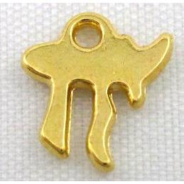 alloy pendant, gold plated