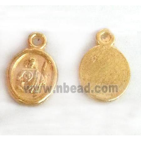 alloy pendant, gold plated