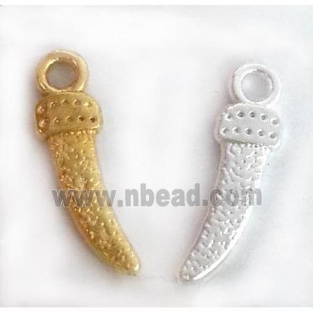 alloy horn pendant, mixed color