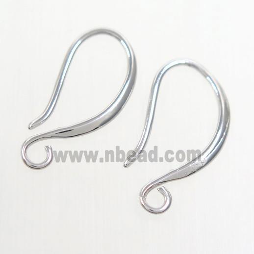 copper earring hook, color keeping, platinum plated