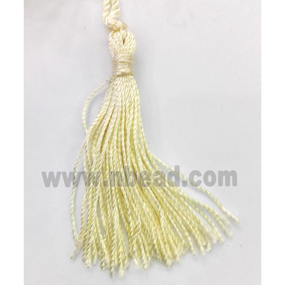 handmade tassel pendant with nylong wire