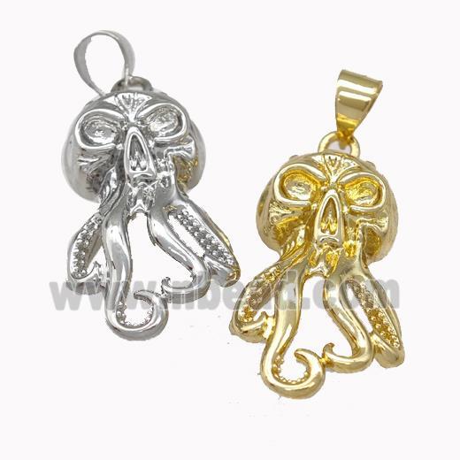 Octopus Charms Copper Pendant Mixed