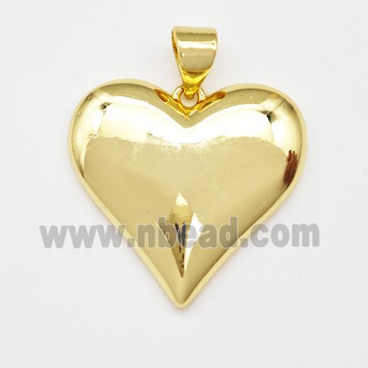 Copper Heart Pendant Gold Plated