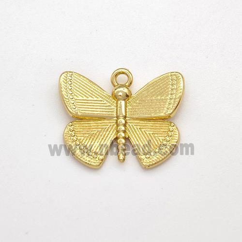 Copper Butterfly Pendant Gold Plated