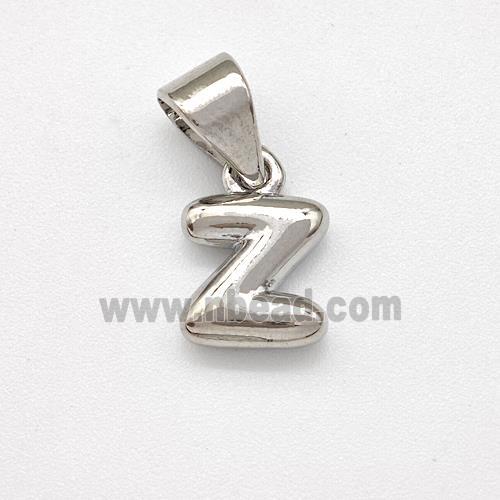 Copper Letter-Z Pendant Platinum Plated