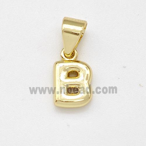 Copper Letter-B Pendant Gold Plated