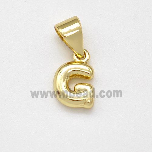 Copper Letter-G Pendant Gold Plated