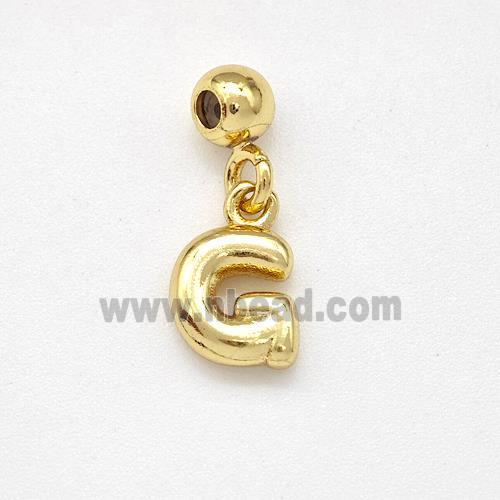 Copper Letter-G Pendant Gold Plated