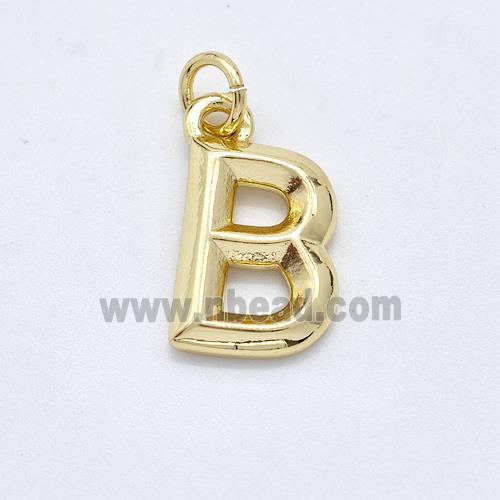 Copper Letter-B Pendant Gold Plated