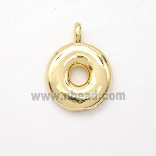 Copper Letter-O Pendant Gold Plated