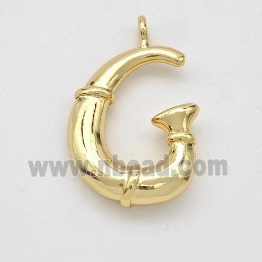 Copper Letter-G Pendant Gold Plated