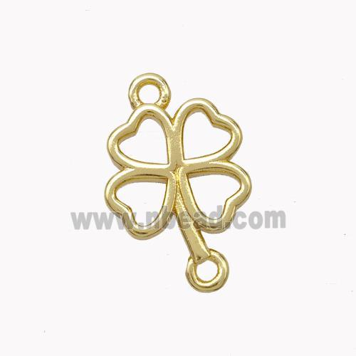 Copper Clover Connector Gold Plated