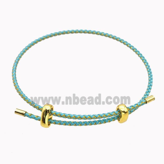 Green Nylon Cord Bradelet Adjustable