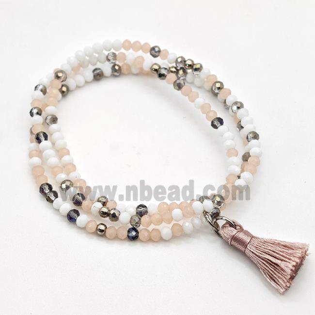 Chinese Crystal Glass Bracelets Stretchy