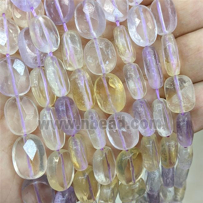 Natural Ametrine Beads Faceted Oval
