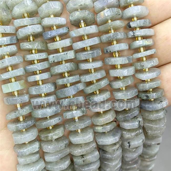 Natural Labradorite Heishi Spacer Beads