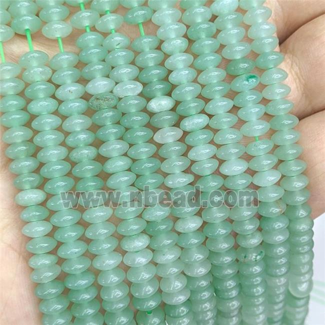 Natural Green Aventurine Beads Smooth Rondelle