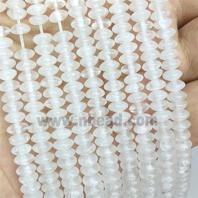 Natural Clear Quartz Beads Smooth Rondelle