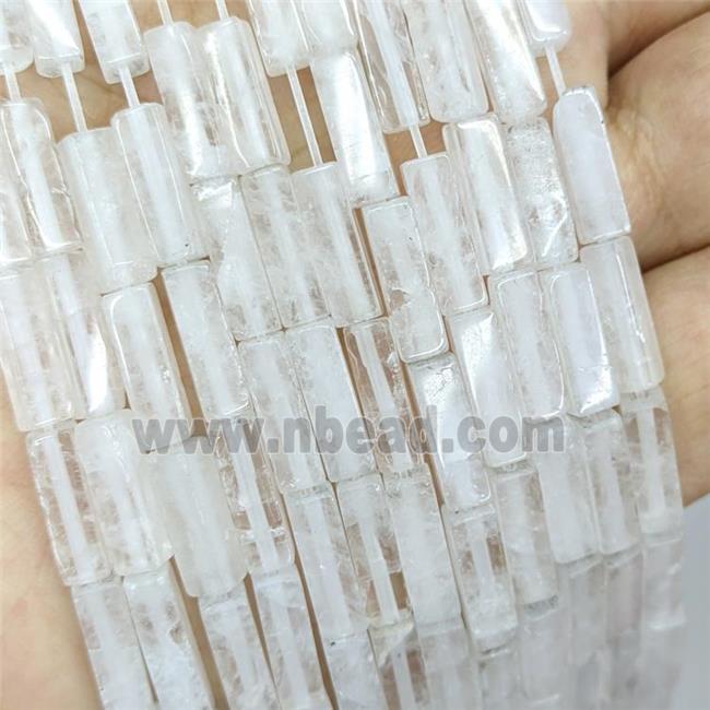 Natural Clear Quartz Beads Cuboid