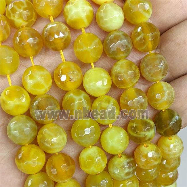 Natural Lemon Quartz Beads Yellow Faceted Round