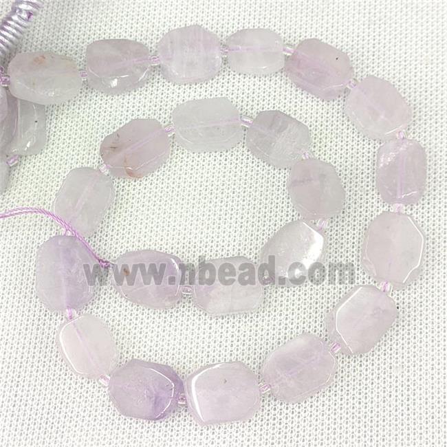 Natural Purple Chalcedony Beads Rectangle