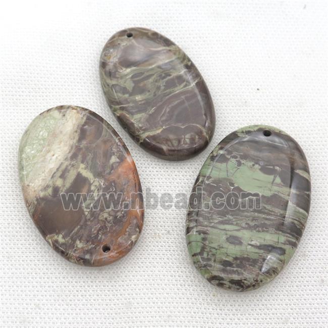 Ocean Jasper oval pendant