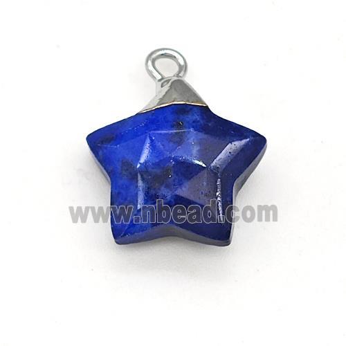 Natural Blue Sodalite Star Pendant