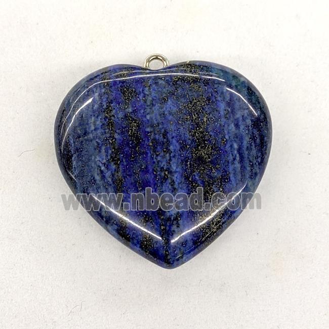 Blue Lapis Lazuli Heart Pendant