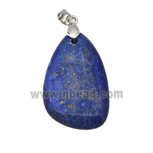 Natural Blue Lapis Lazuli Teardrop Pendant