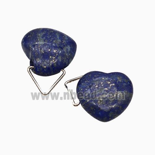 Natural Blue Lapis Lazuli Heart Pendant