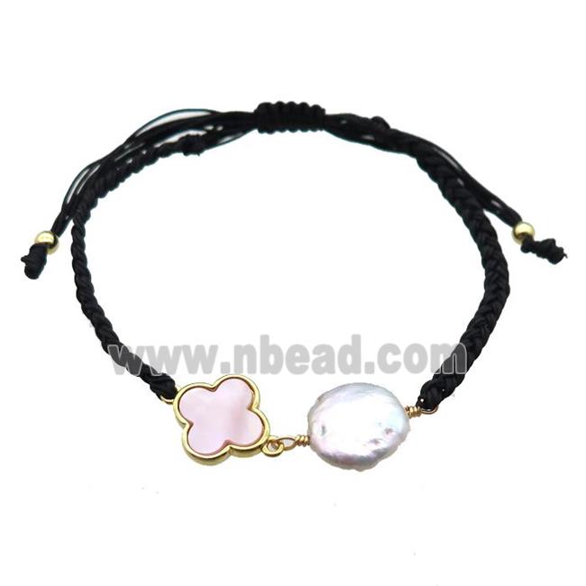 handmade bracelet with pearl bead