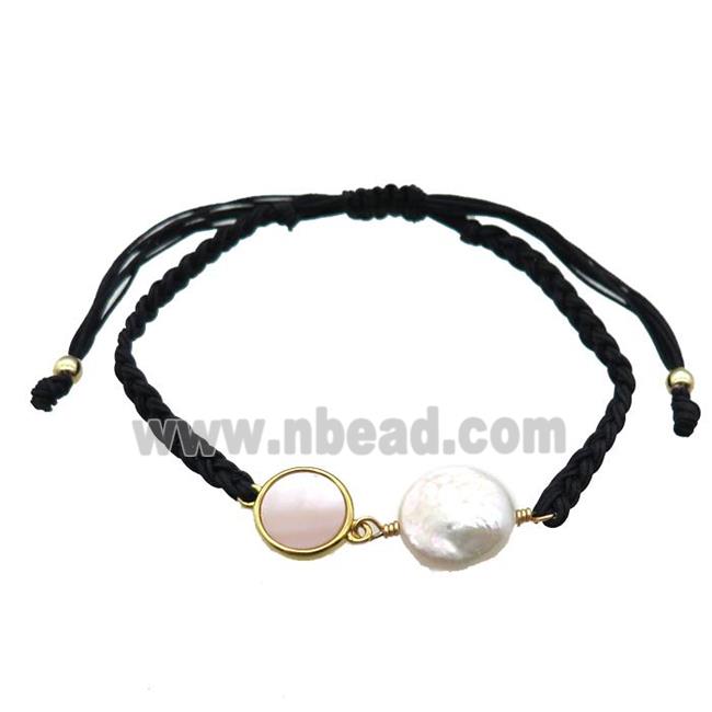 handmade bracelet with pearl bead