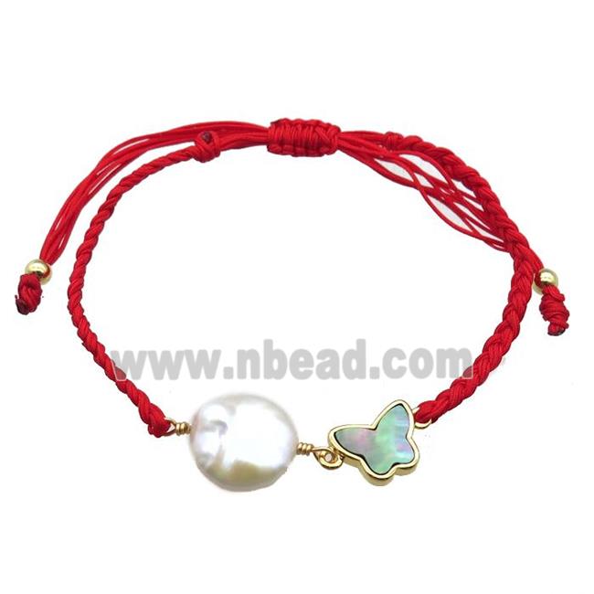 handmade bracelet with pearl bead