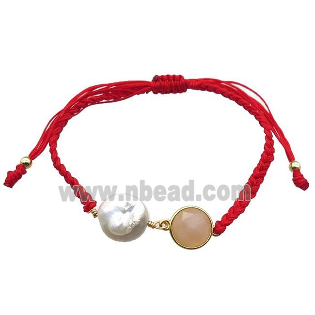 handmade bracelet with pearl