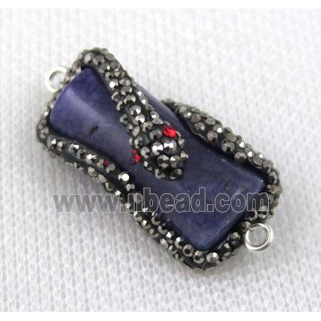 gemstone connector paved rhinestone