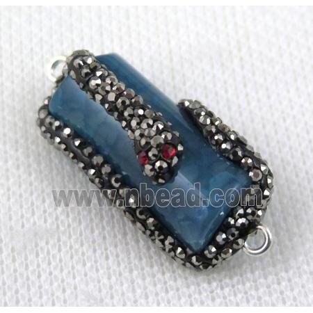 gemstone connector paved rhinestone