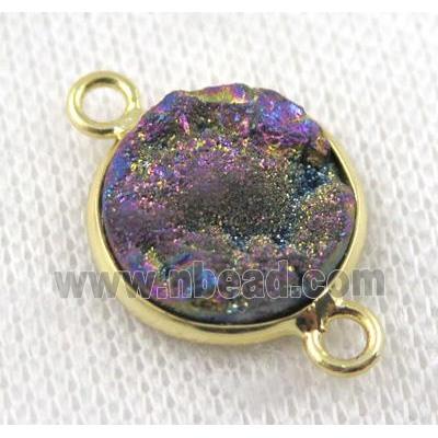 sunagate druzy connector, round