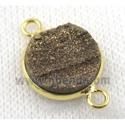 sunagate druzy connector, round