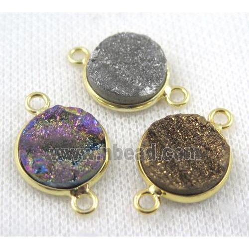 sunagate druzy connector, round