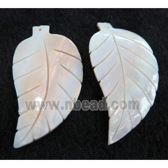 shell pendant, leaf