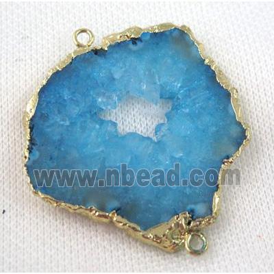 druzy sunagate connector, freeform