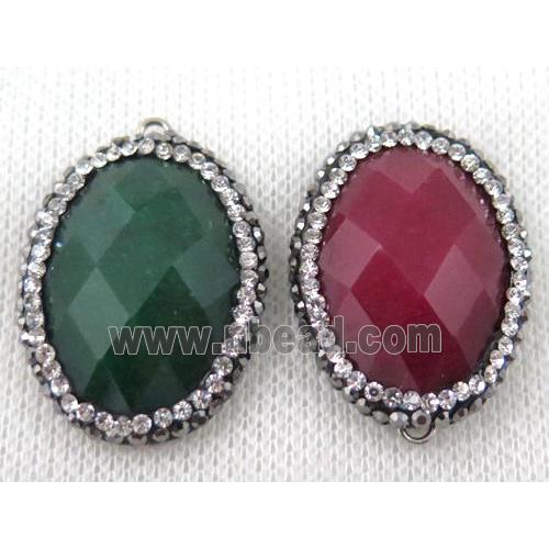 gemstone connector paved rhinestone